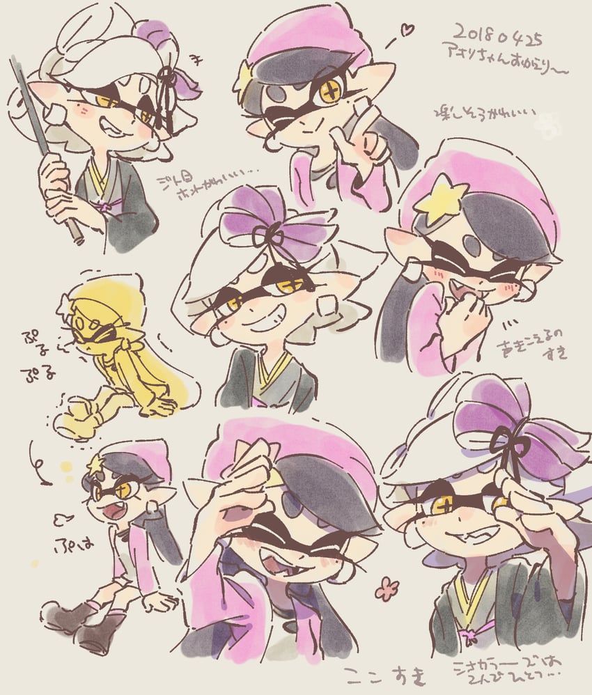 marie and callie (splatoon and 1 more) drawn by ukata
