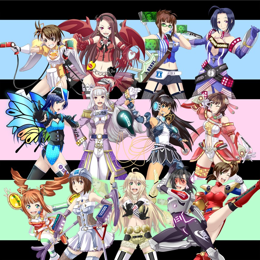 hoshii miki, kisaragi chihaya, amami haruka, kikuchi makoto, shijou takane, and 10 more (idolmaster and 22 more) drawn by ichimedoo