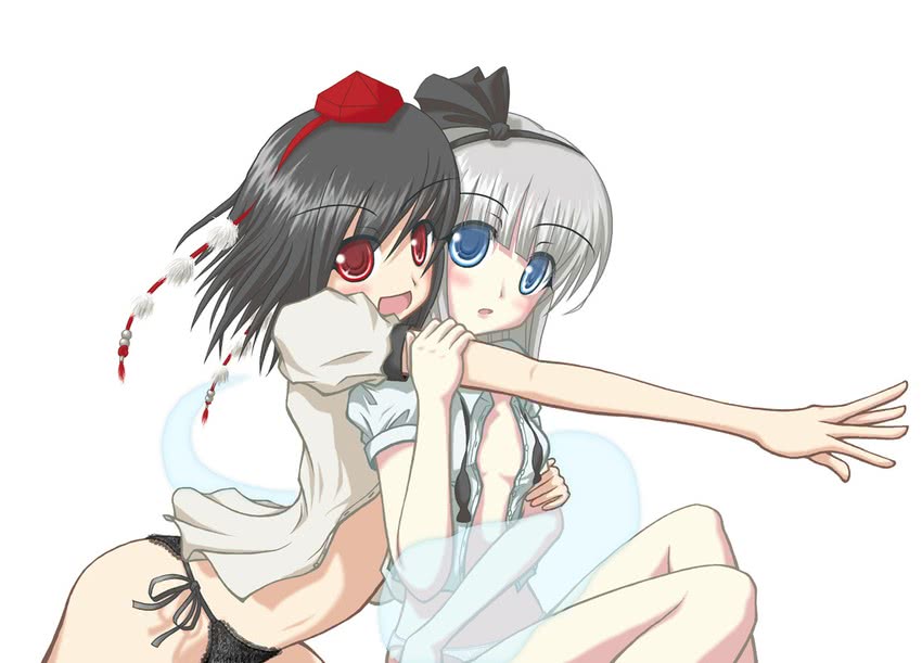 konpaku youmu and shameimaru aya (touhou) drawn by yorozuna