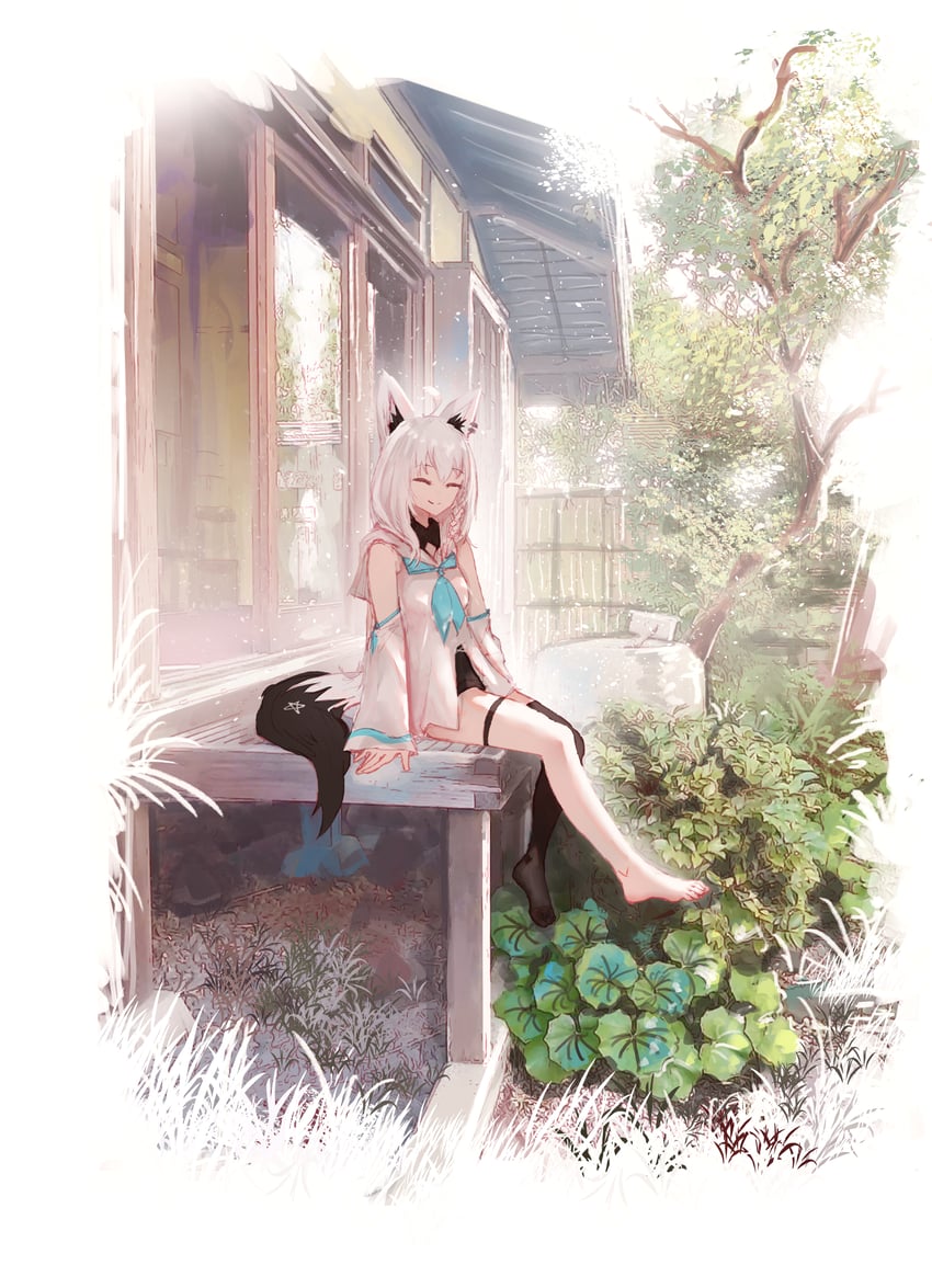 shirakami fubuki (hololive) drawn by advarcher