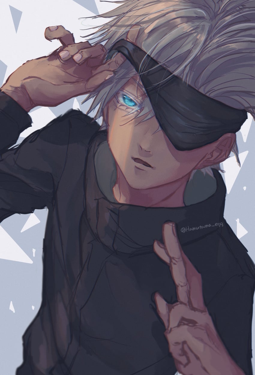 gojou satoru (jujutsu kaisen) drawn by hamu_(hm_tama0)