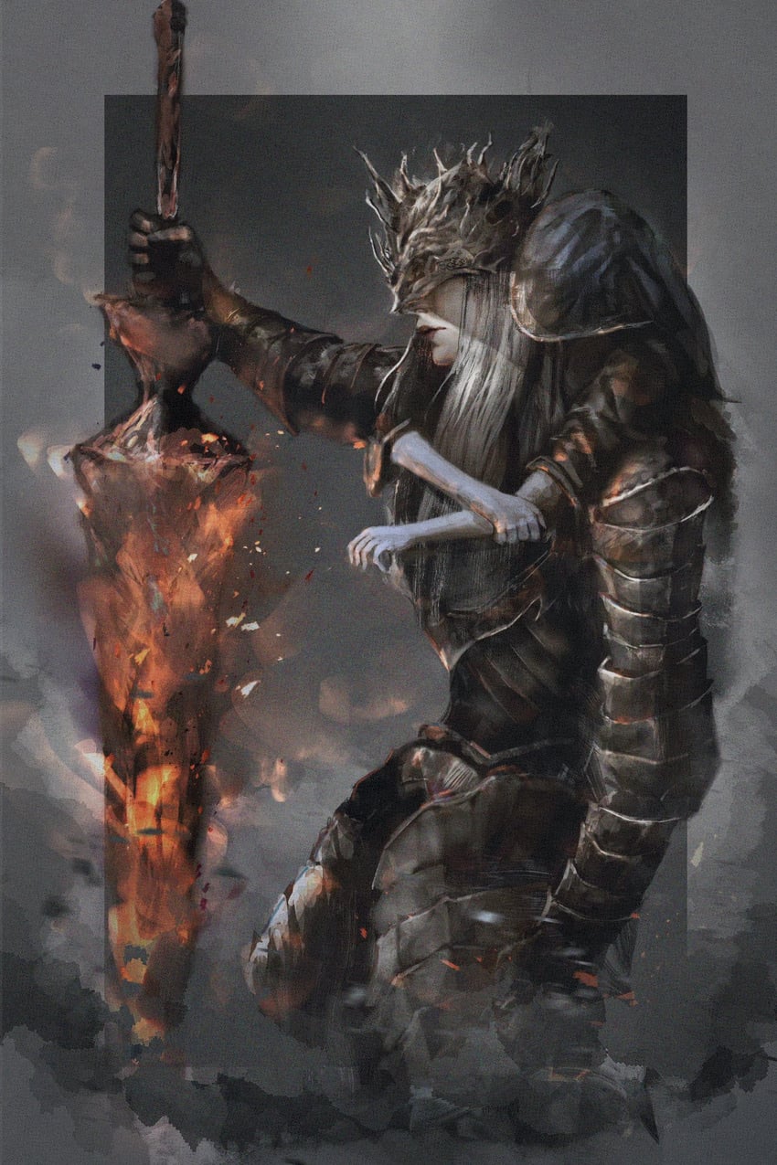 lothric and lorian (dark souls and 1 more) drawn by graffitigw