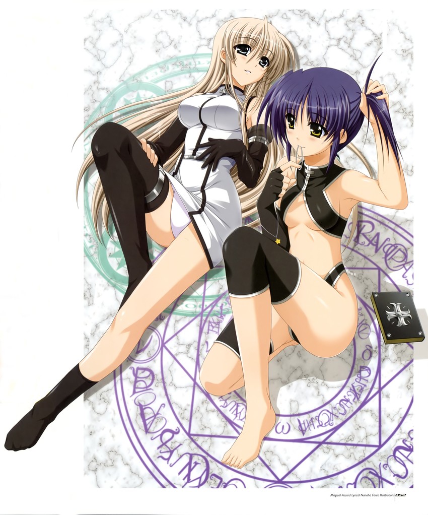 lily-strosek and isis egret (lyrical nanoha and 1 more) drawn by higa_yukari