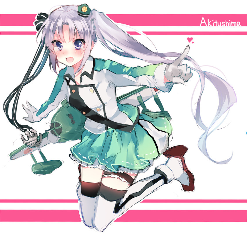 akitsushima and nishikitaitei-chan (kantai collection) drawn by ikeuchi_tanuma