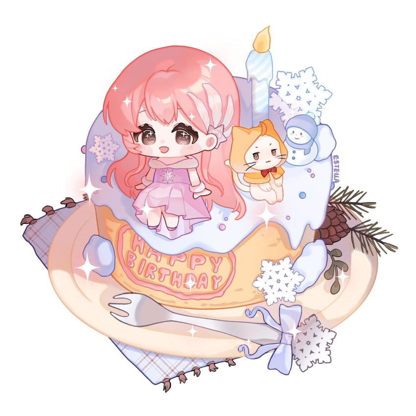 nikki, momo, and longing for snow (nikki and 1 more) drawn by eeeestella