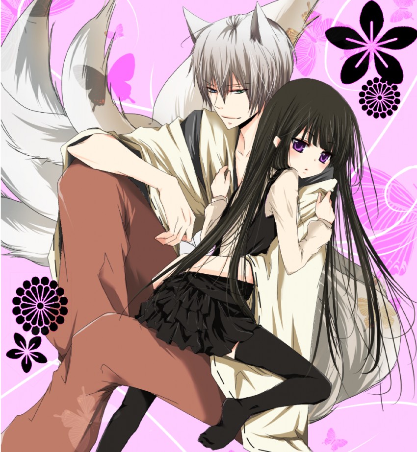 shirakiin ririchiyo and miketsukami soushi (inu x boku ss) drawn by sayo_(mutuha)