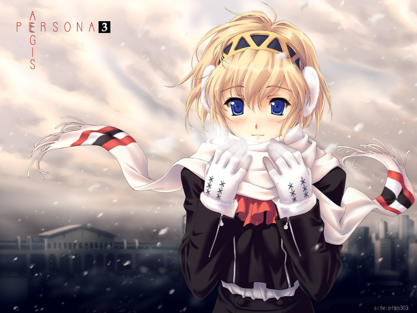 aigis (persona and 1 more) drawn by akino_takehiko