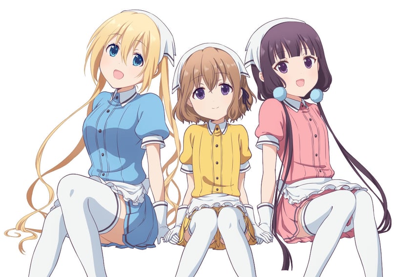 hinata kaho, sakuranomiya maika, and hoshikawa mafuyu (blend s) drawn by ushio_(0632cd-0729jf)