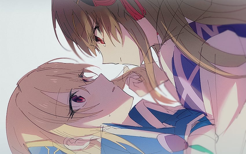 shirakawa yuina and kiryuu miya (heaven burns red) drawn by opi