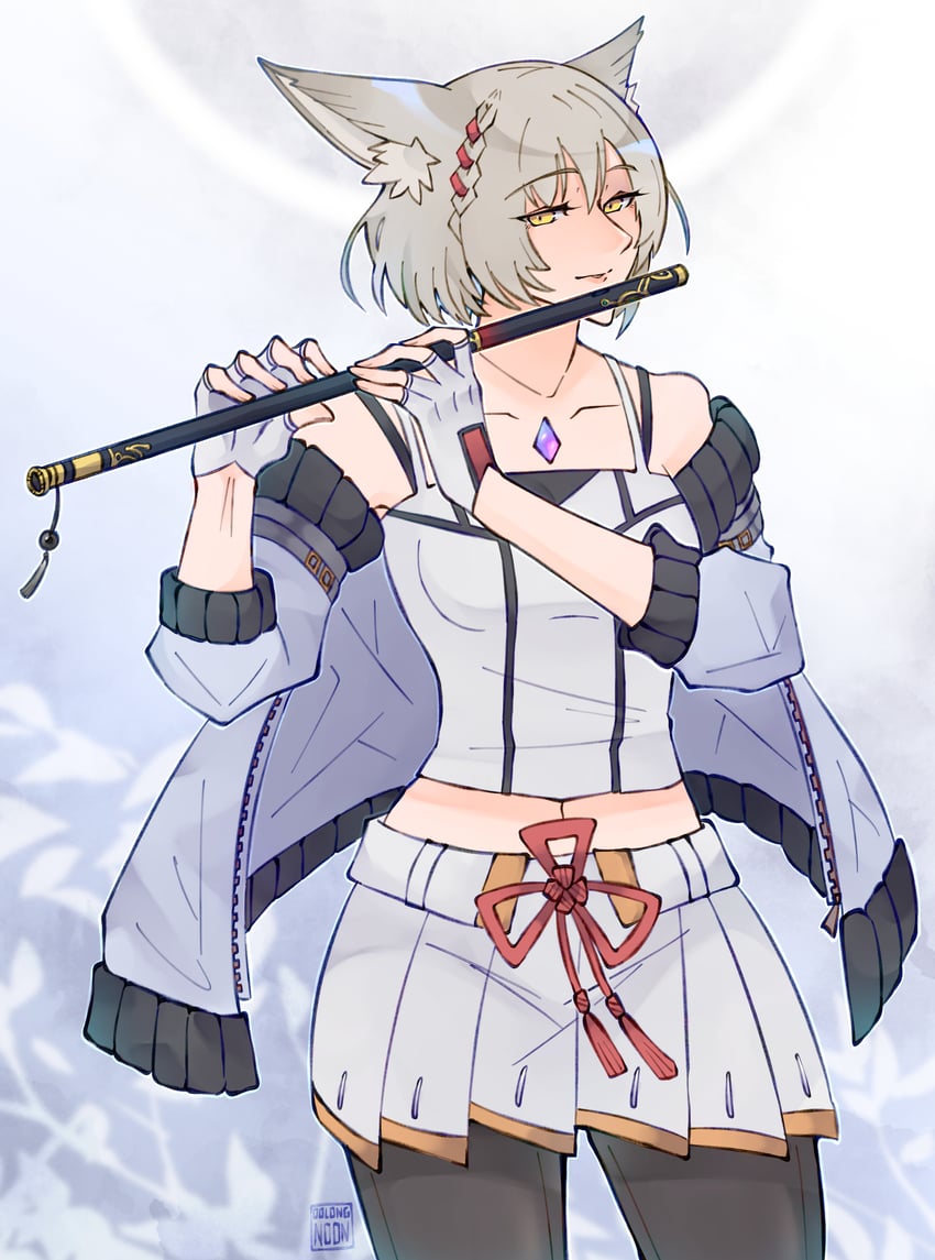 mio (xenoblade chronicles and 1 more) drawn by enkou_(oolongnoon)