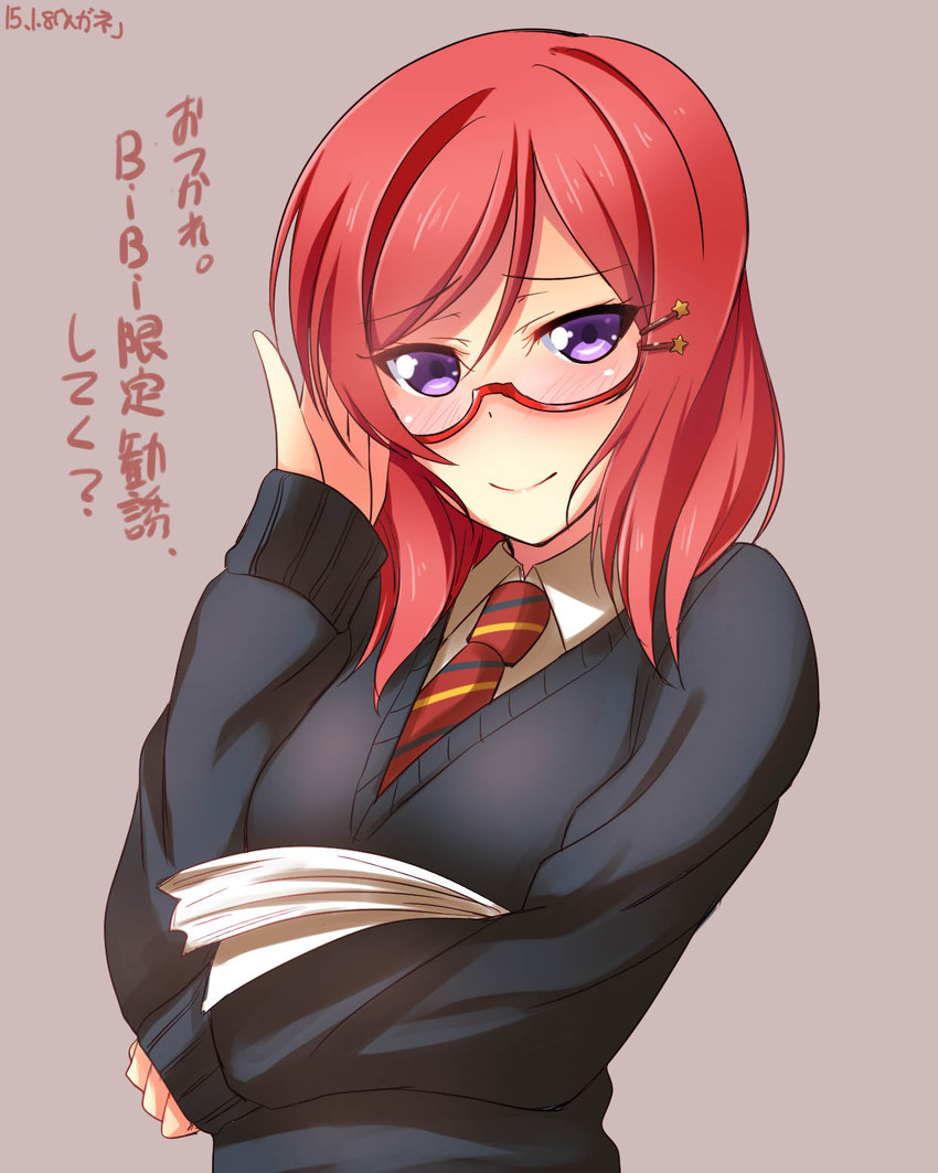 nishikino maki (love live! and 1 more) drawn by yu-ta