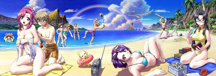 yomiko readman, kazami mizuho, morino ichigo, herikawa koishi, kusanagi kei, and 8 more (read or die and 1 more) drawn by uon_taraku