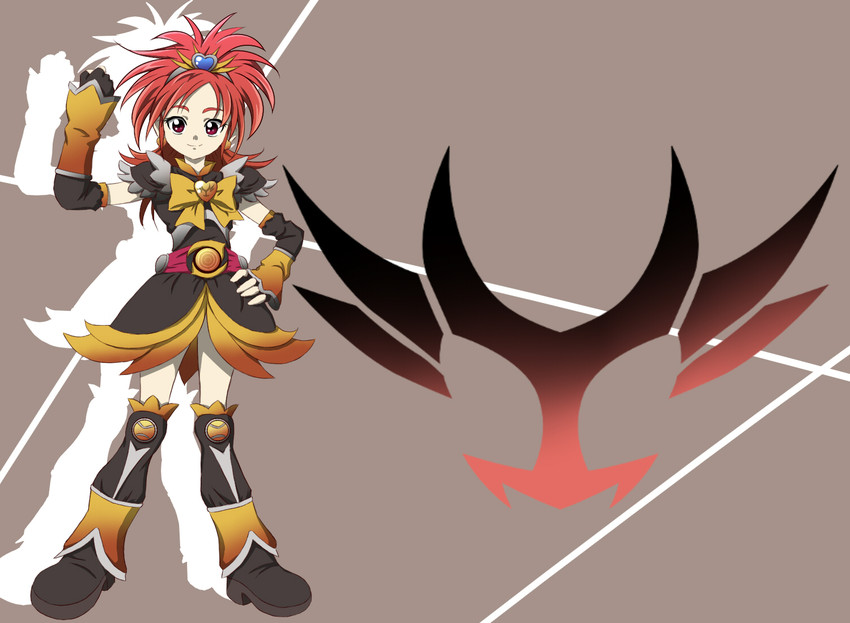 hyuuga saki, cure bloom, and kamen rider agito (precure and 3 more) drawn by syu-ho2501