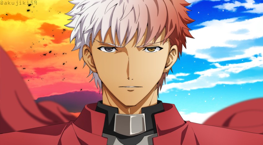 emiya shirou and archer (fate and 1 more) drawn by akujiki59