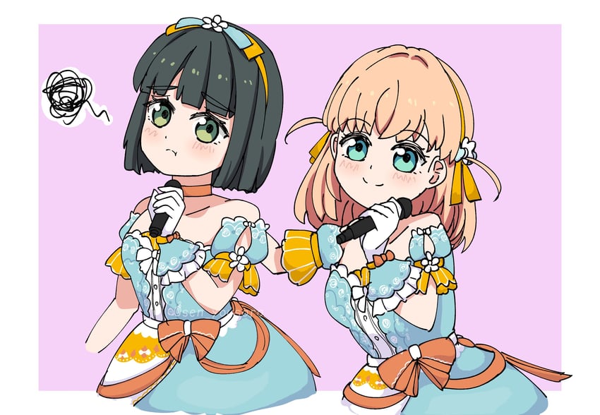 hinoshita kaho and momose ginko (love live! and 1 more) drawn by sen_yousoro