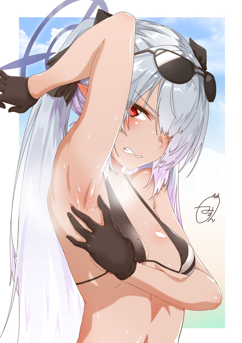 iori (blue archive) drawn by myon2
