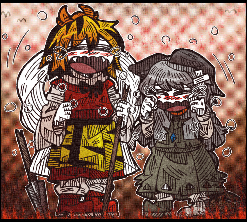 nazrin and toramaru shou (touhou) drawn by suenari_(peace)