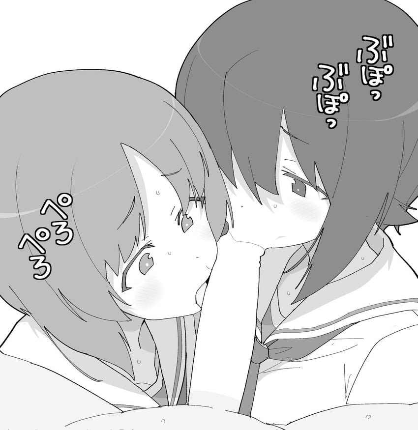 nishizumi miho and nishizumi maho (girls und panzer) drawn by henyaan_(oreizm)