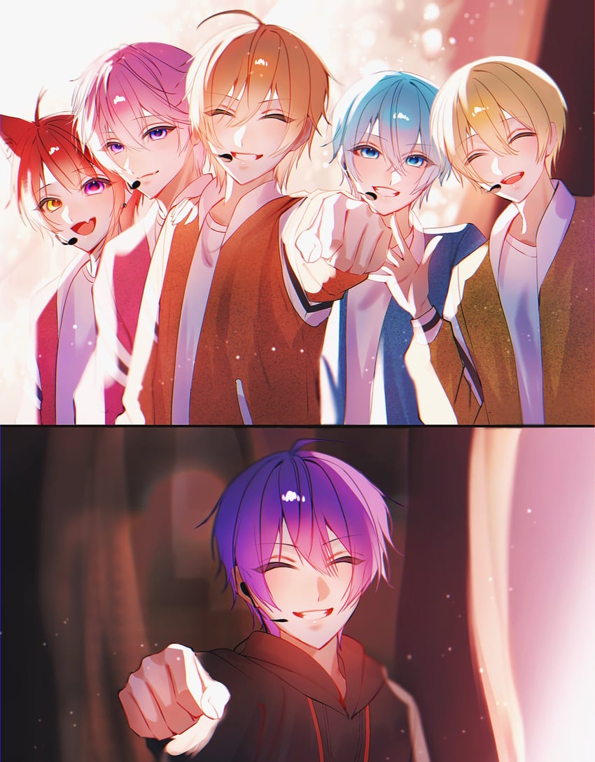 rinu, satomi, root, colon, jel, and 1 more (strawberry prince) drawn by bimigohan16