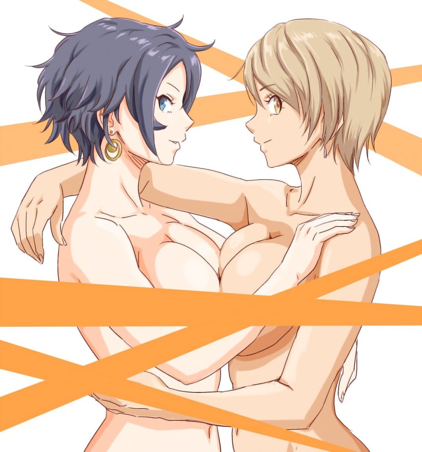 matsunaga ryo and sugisaka umi (idolmaster and 1 more) drawn by anbj