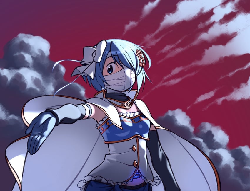 miki sayaka (mahou shoujo madoka magica and 1 more) drawn by gloamy