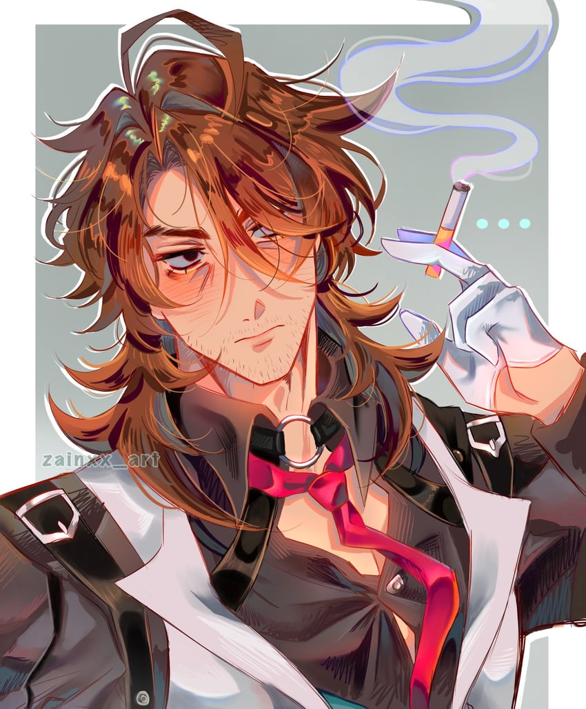 gallagher (honkai and 1 more) drawn by zainxx_art