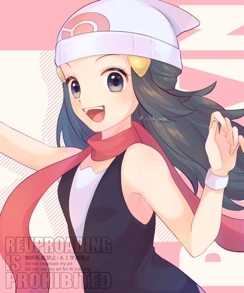 dawn (pokemon and 1 more) drawn by ryusa_(gjgd7445)