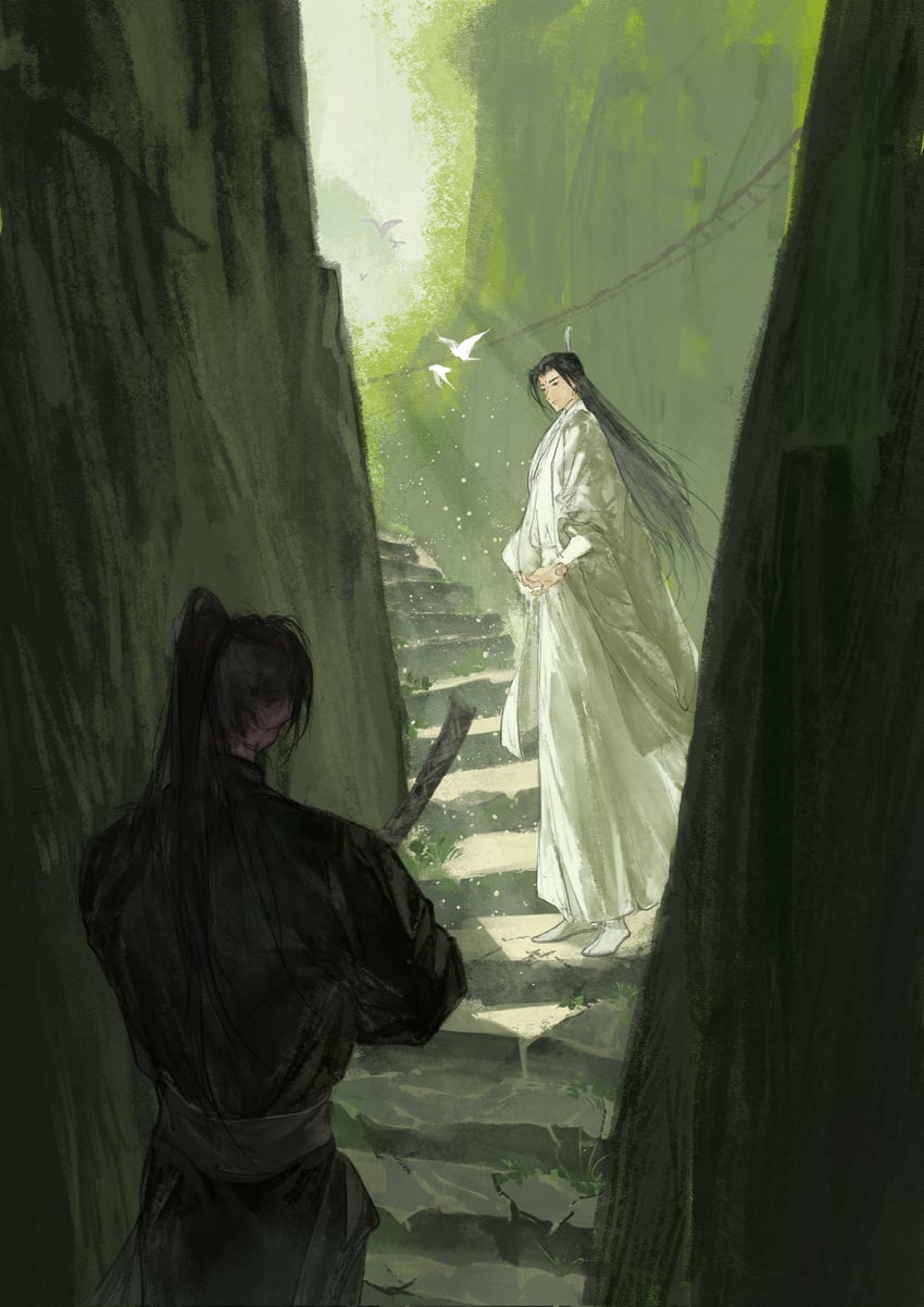 yan zhengming and cheng qian (liu yao) drawn by suiridu