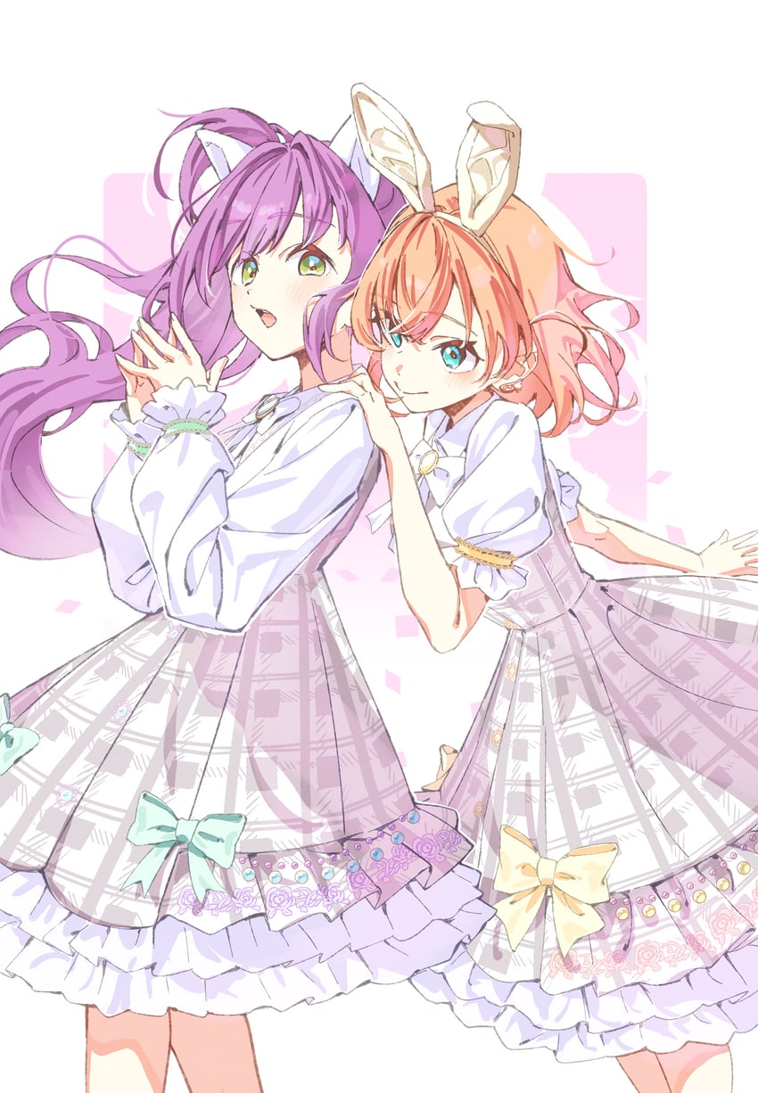 hinoshita kaho and otomune kozue (love live! and 1 more) drawn by koiori
