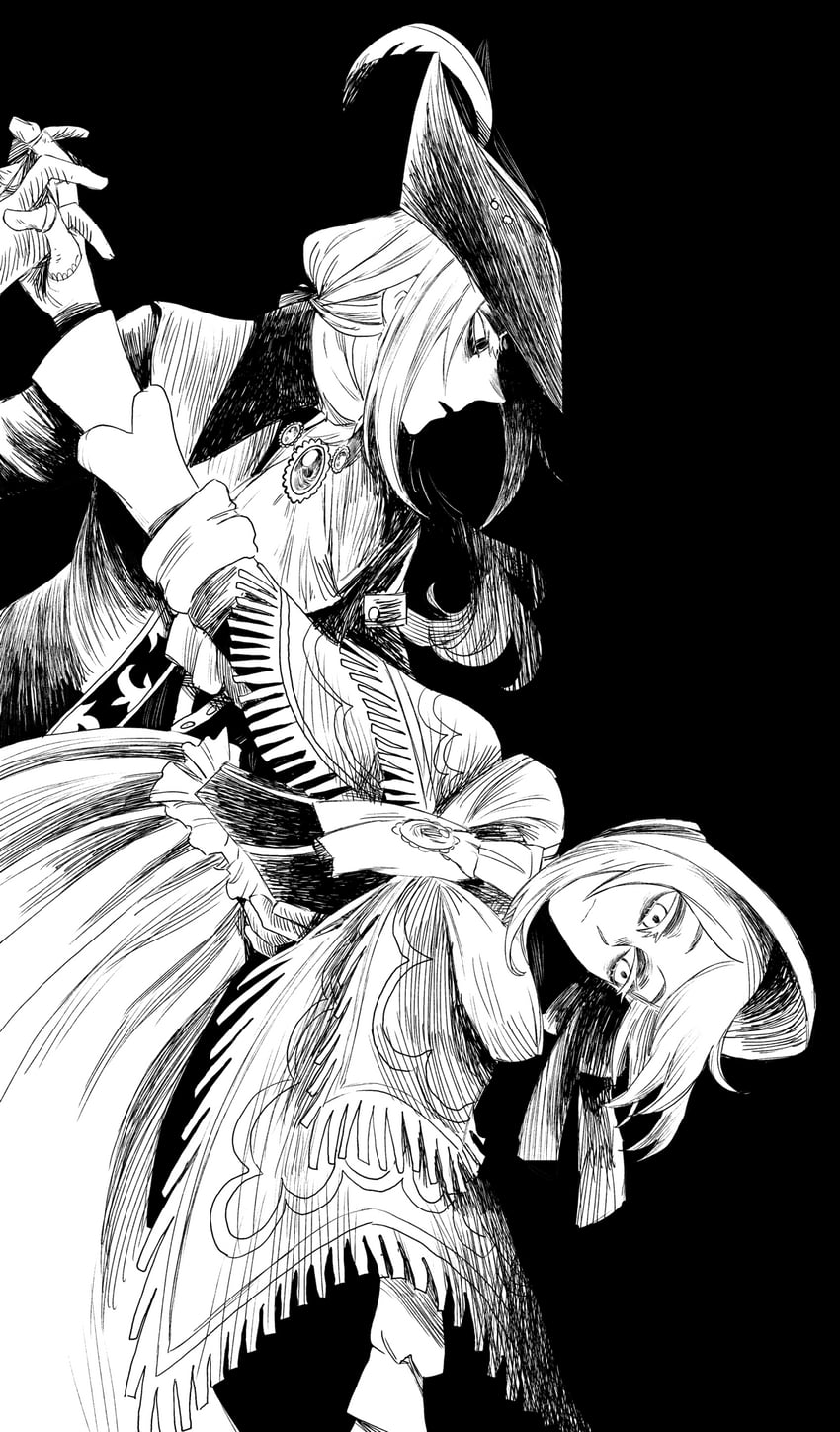 plain doll and lady maria of the astral clocktower (bloodborne) drawn by kuropin