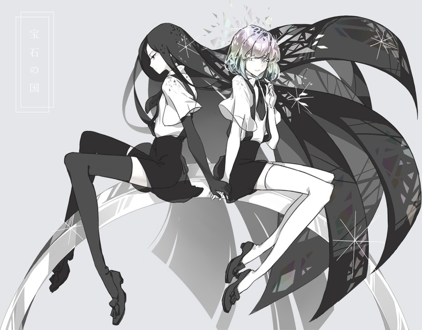 diamond and bort (houseki no kuni) drawn by final_black