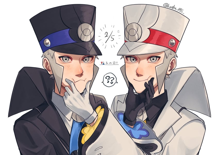 ingo and emmet (pokemon and 1 more) drawn by konbu_0915