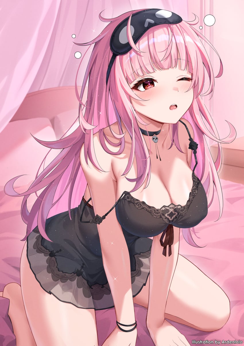 mori calliope (hololive and 1 more) drawn by ardenlolo