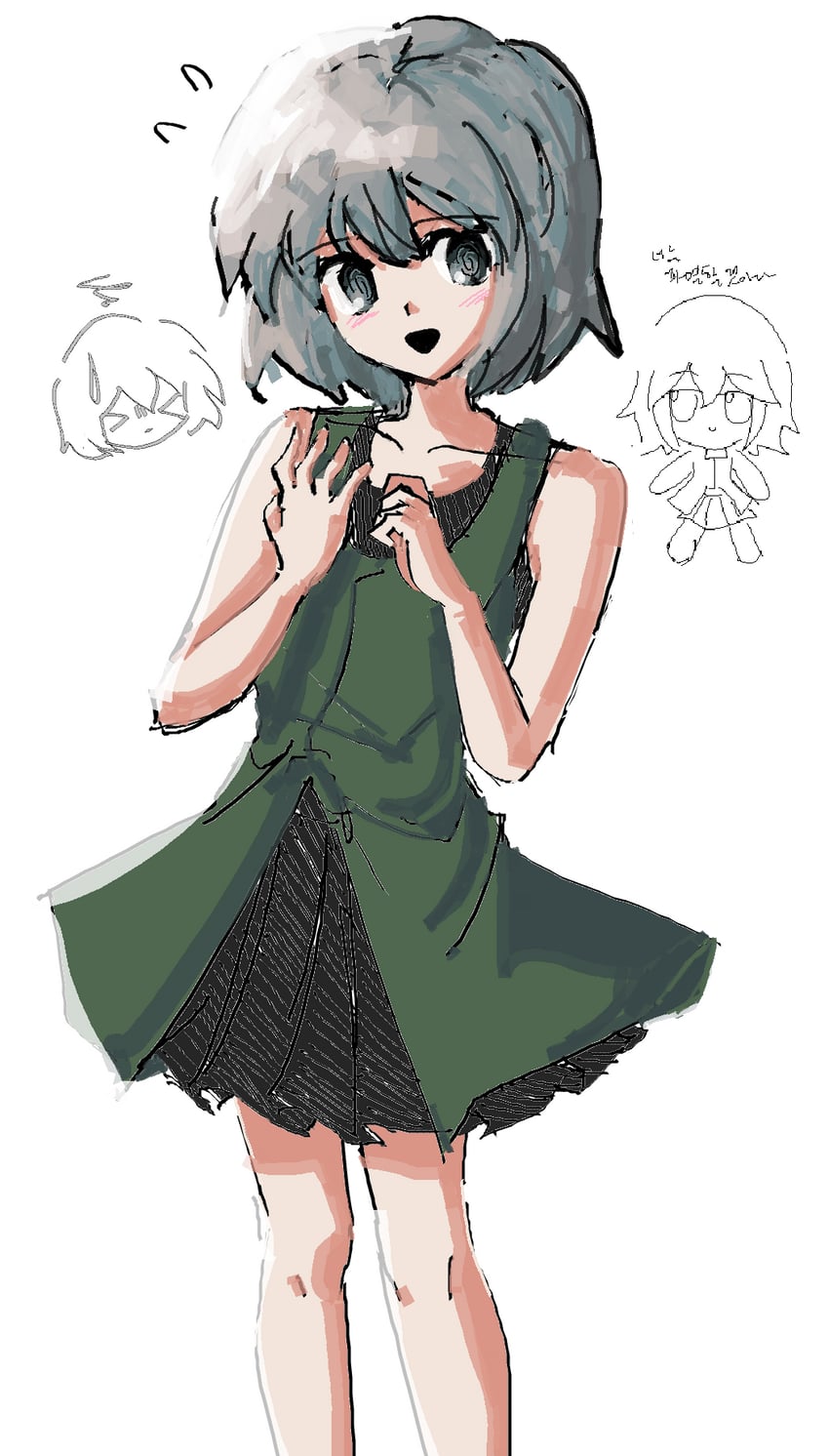 grey-haired customer (len'en and 1 more) drawn by atoymk