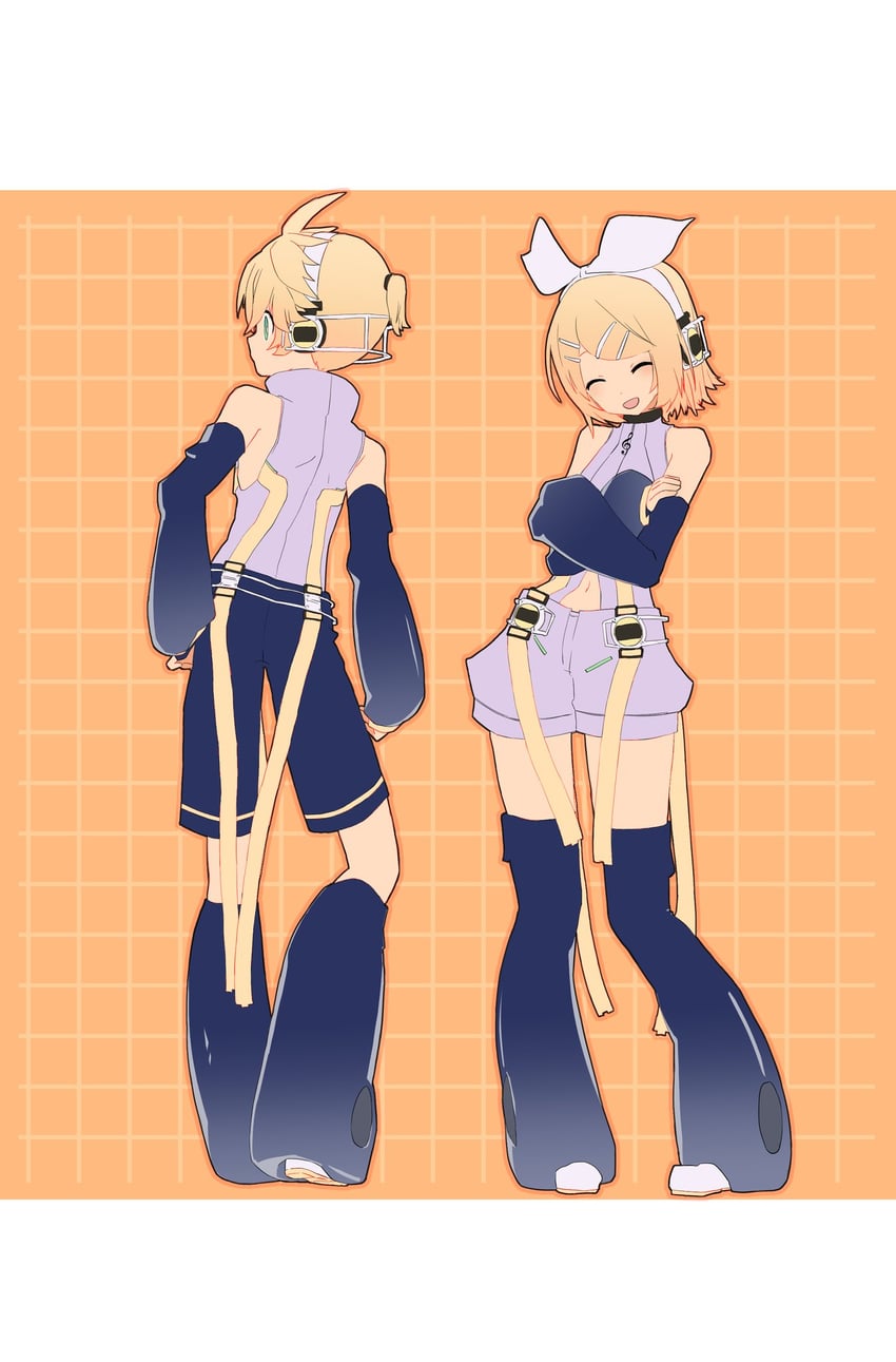 kagamine rin and kagamine len (vocaloid) drawn by d_futagosaikyou