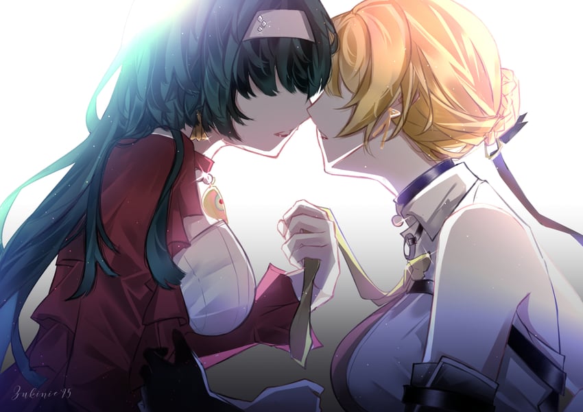 evelyn chevalier and astra yao (zenless zone zero) drawn by zukinie