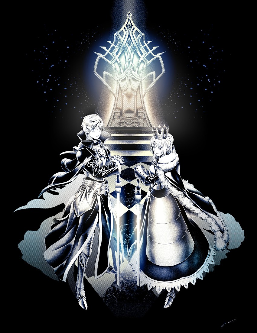 artoria pendragon, saber, and arthur pendragon (fate and 3 more) drawn by amao_miyuki