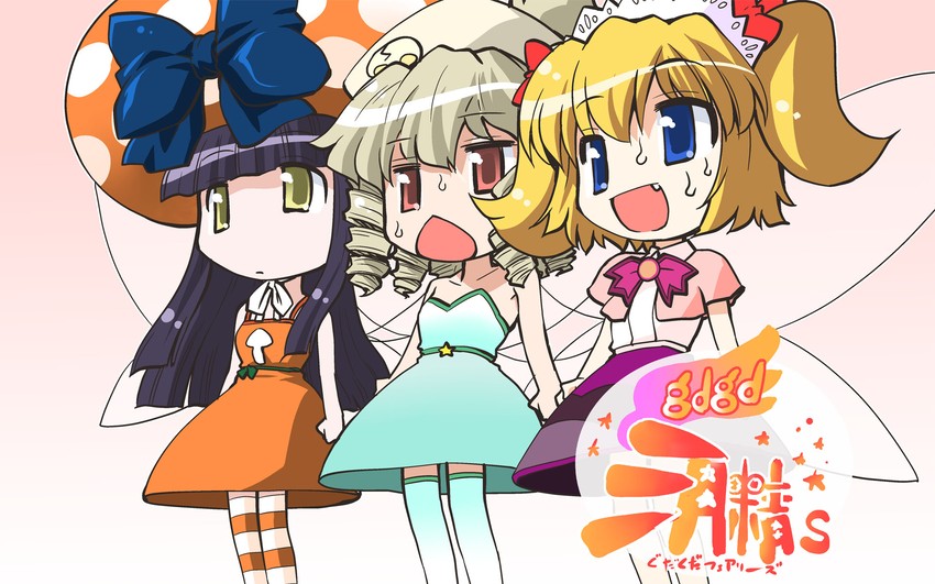star sapphire, luna child, and sunny milk (touhou and 1 more) drawn by mizuki_hitoshi
