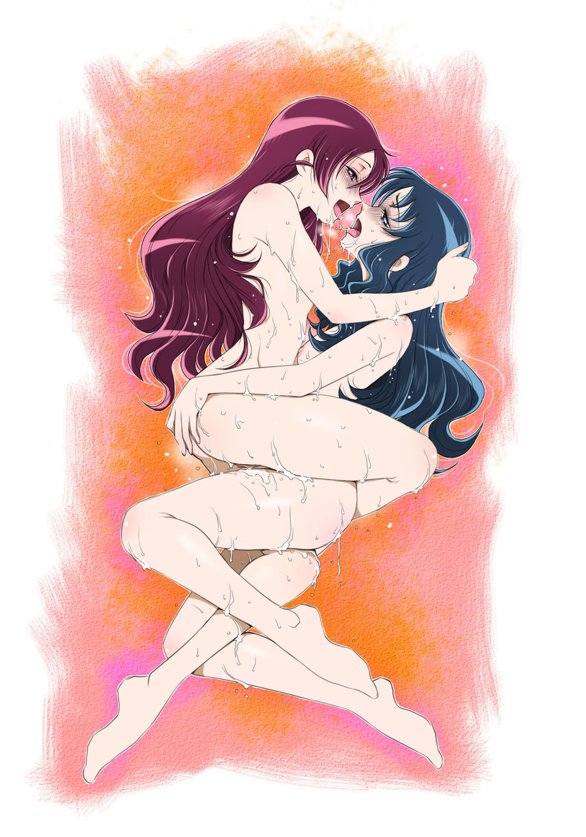 kurumi erika and hanasaki tsubomi (precure and 1 more) drawn by sabachiyo_land