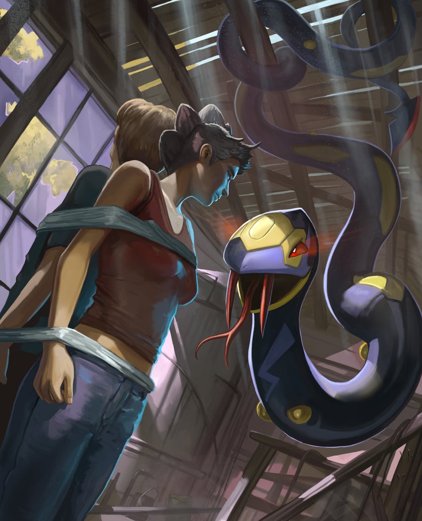 diantha and seviper (original and 2 more) drawn by mcgmark