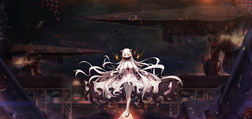 enemy aircraft and midway princess (kantai collection) drawn by bae.c
