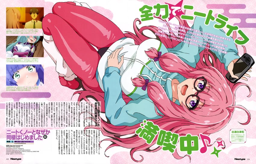 ideura shizuri, izumi hina, momochi ayame, natsumi kanna, and atsumi tsukasa (newtype and 1 more) drawn by takemoto_kazuki