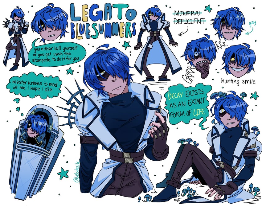 legato bluesummers (trigun) drawn by ebihsik