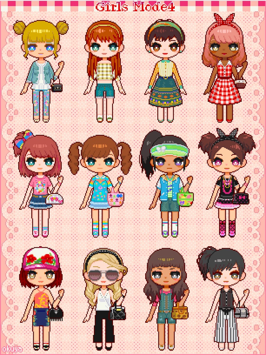 girls mode and 1 more drawn by okuya