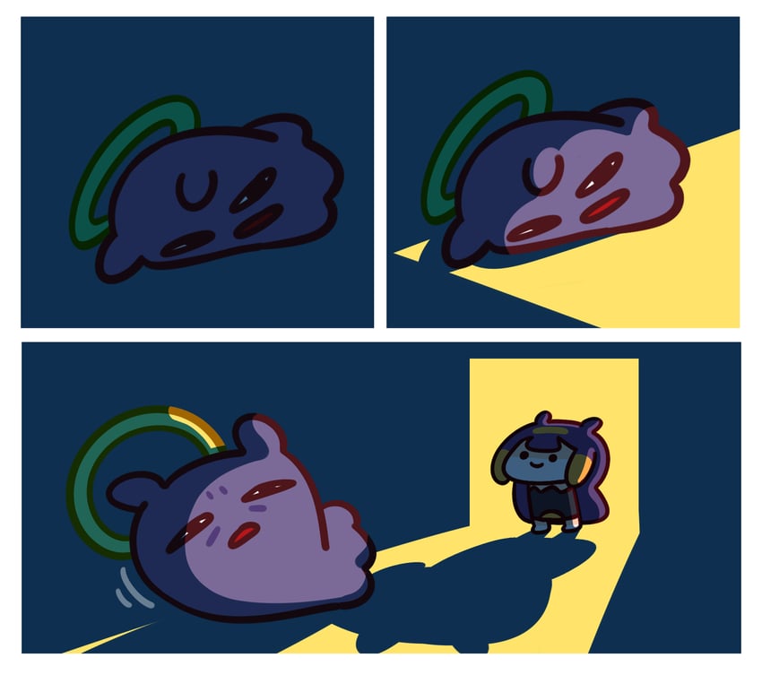 ninomae ina'nis, takodachi, and smol ina (hololive and 1 more) drawn by keenbiscuit
