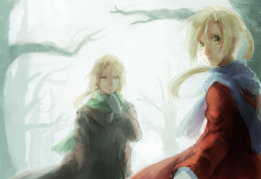 edward elric and alphonse elric (fullmetal alchemist) drawn by minako_(mdr)