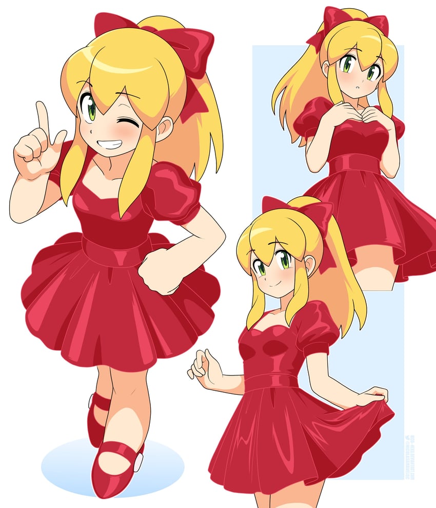 roll (mega man) drawn by nico-neko