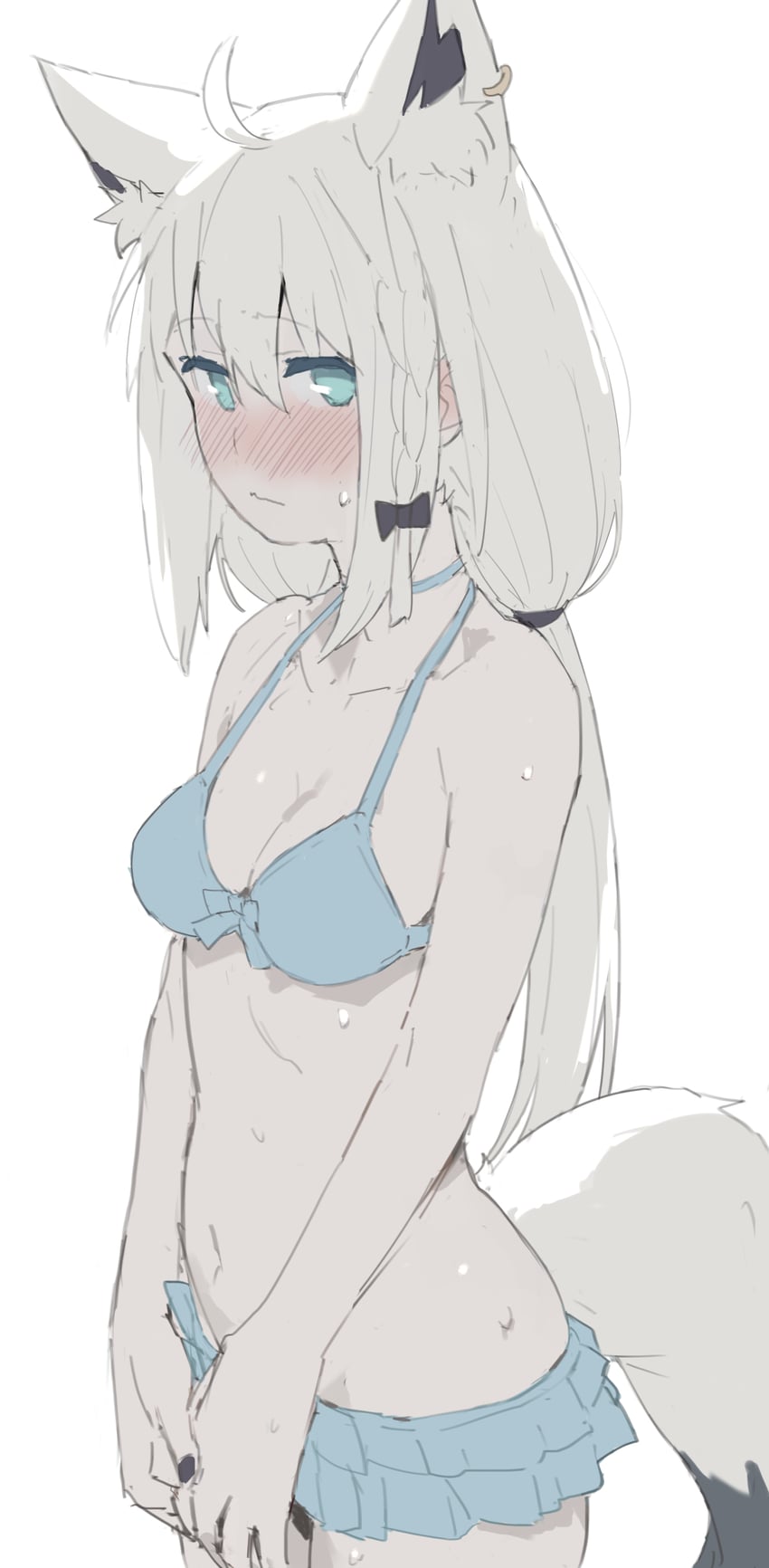 shirakami fubuki (hololive) drawn by kujira_pasta