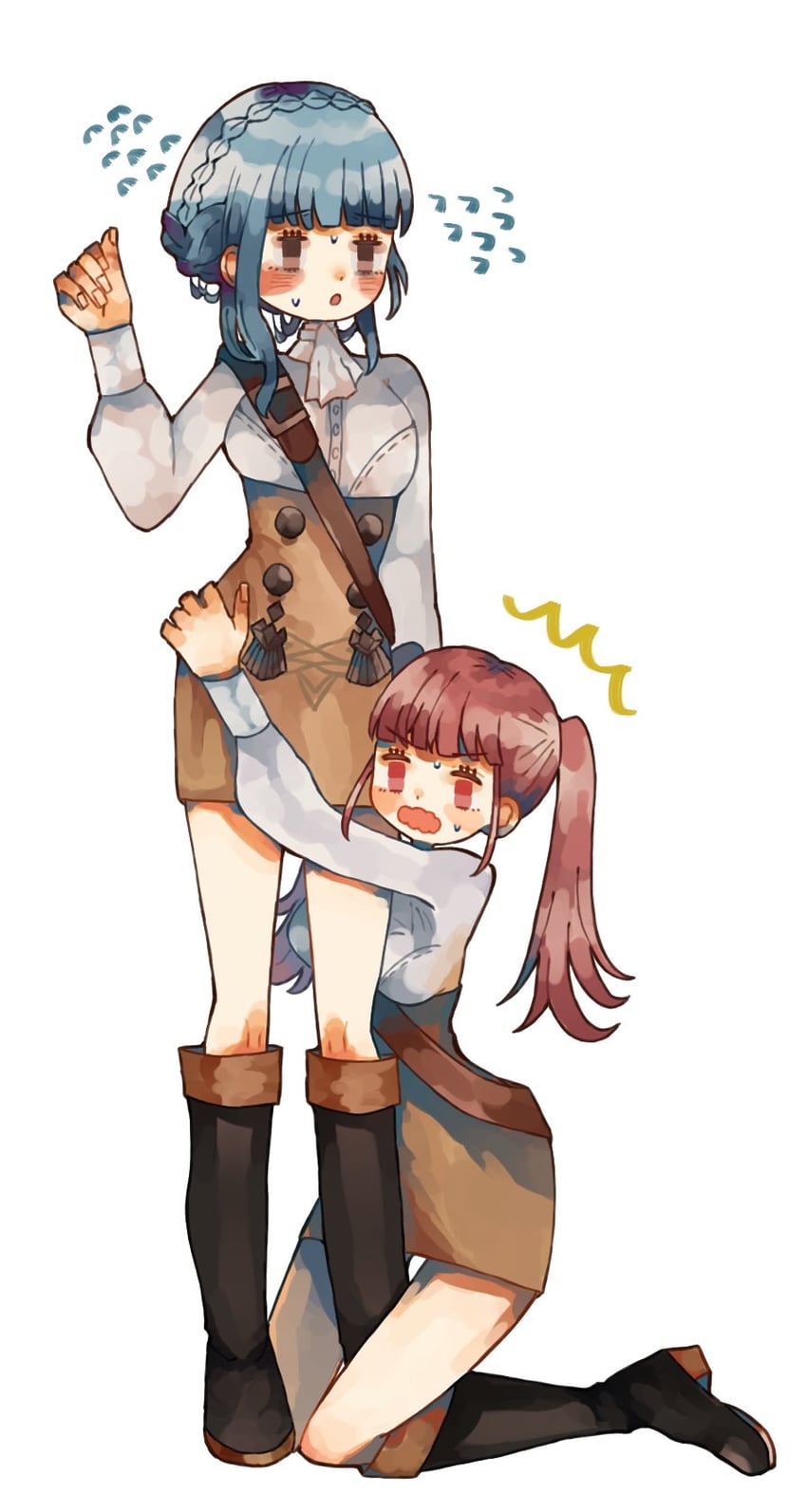 hilda valentine goneril and marianne von edmund (fire emblem and 1 more) drawn by vianchiel