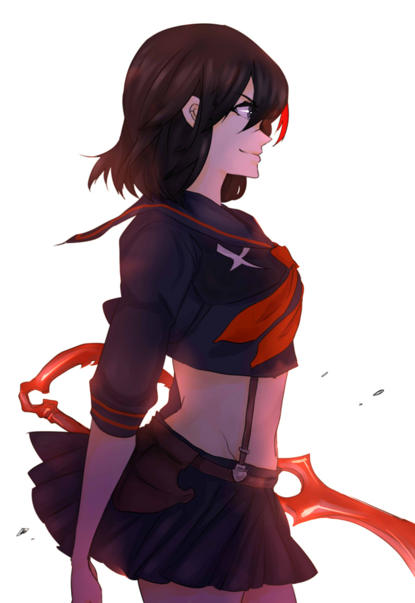 matoi ryuuko and senketsu (kill la kill) drawn by kumo_ni_notte